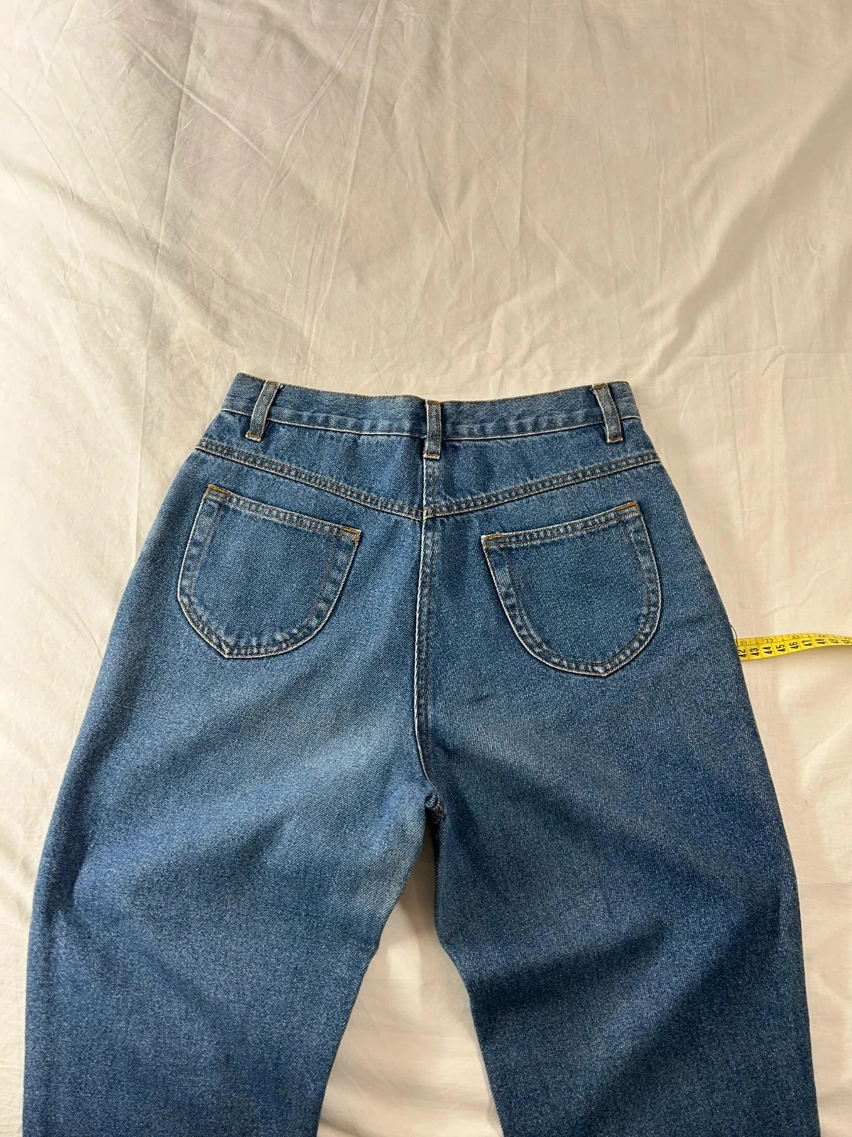 High-waisted navy blue jeans by Blancheporte – photo 10